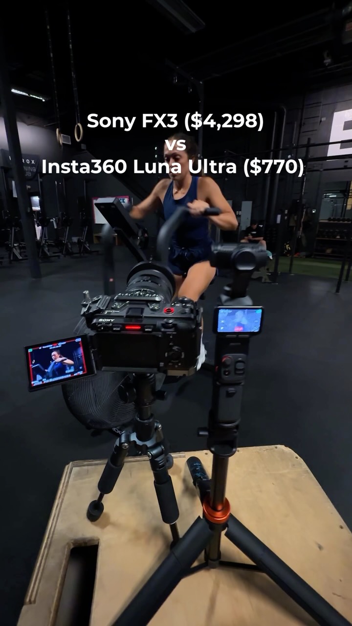 Insta360 ad: Comparing my Sony FX3 to the new Luna Ultra from @insta360 Which do you like? Both shot in 24fps. Both shot in log footage, and both color c