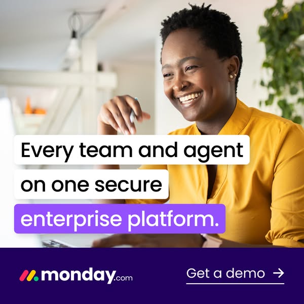 monday.com ad: The AI work platform built for enterprise
