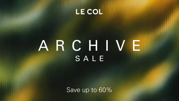 Le Col ad: Archive Sale Now Live