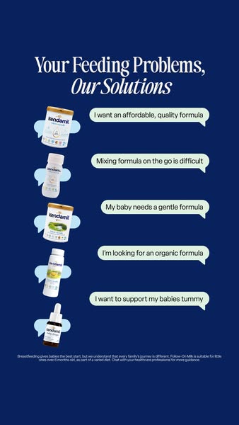 Kendamil ad: Your feeding problems, our solutions