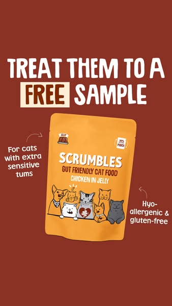 Scrumbles ad: Request to try a FREE pouch!