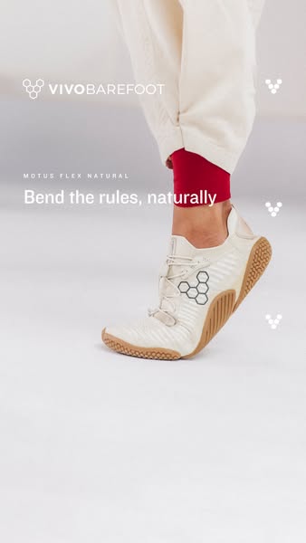 Vivobarefoot ad: Bend the rules, naturally