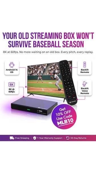 VSeebox USA ad: First Pitch Ready. Is Your Box?
