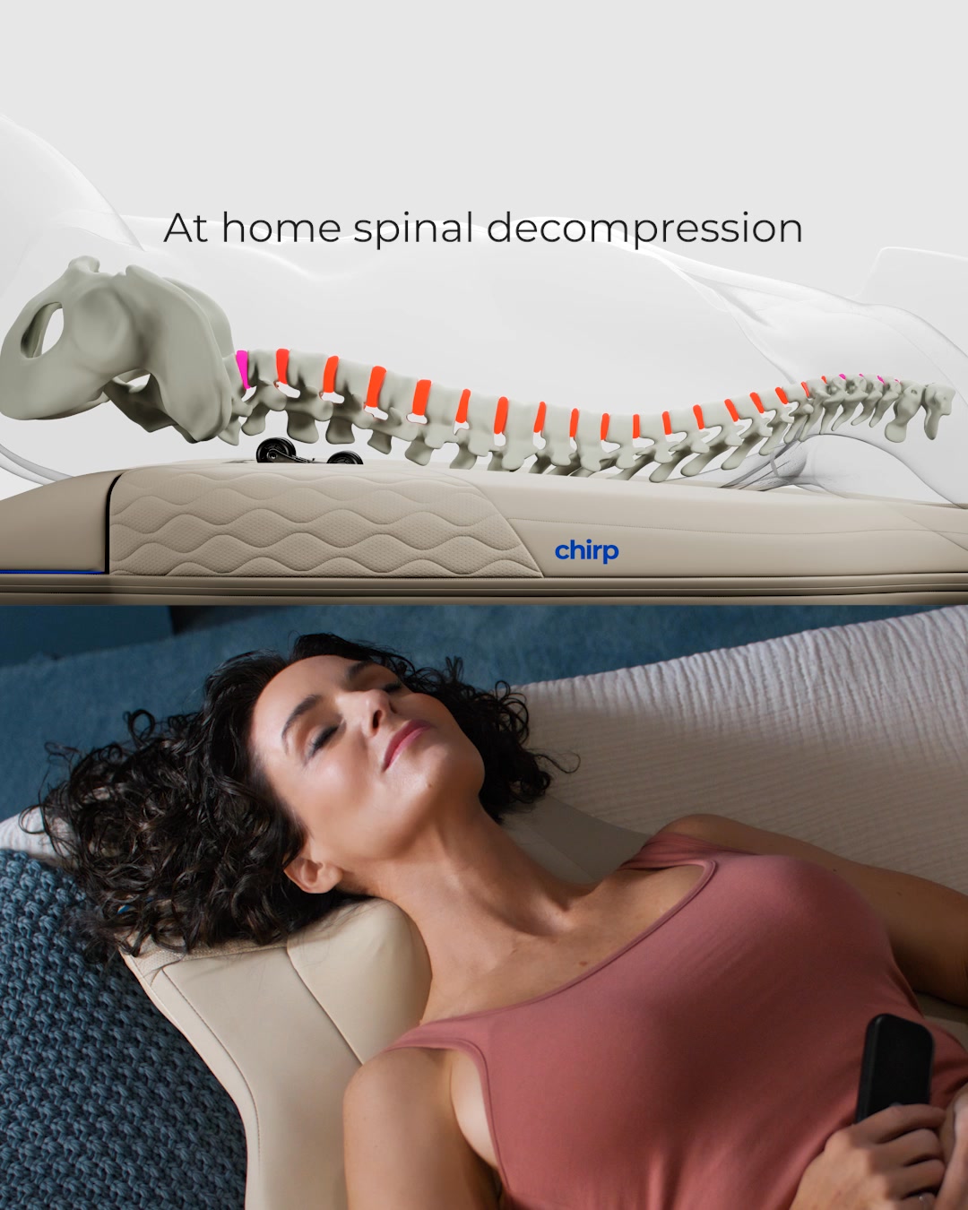 Chirp ad: Clinic-Level Back Relief at Home