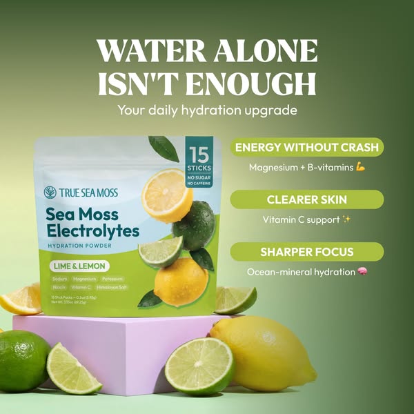 True Sea Moss Health ad: Nature's own hydration powder: Up to 40% Off + Free Gift
