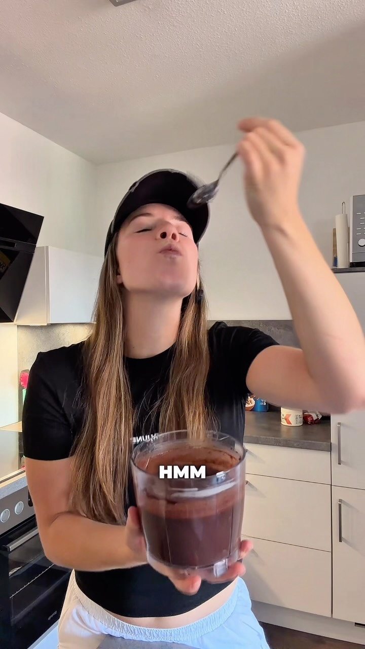 ReciMe ad: i can’t believe this chocolate pudding is made with hard-boiled eggs… 🤯🍫 i had to try this viral recipe, and i’m giving it an 8/10! 🍮 ing