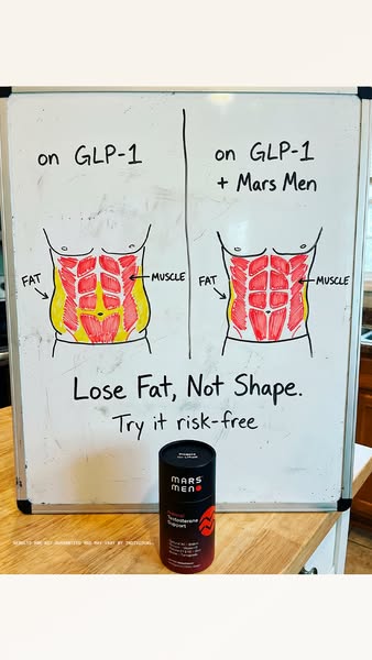 Mars Men ad: What GLP-1 Does to Your T Levels
