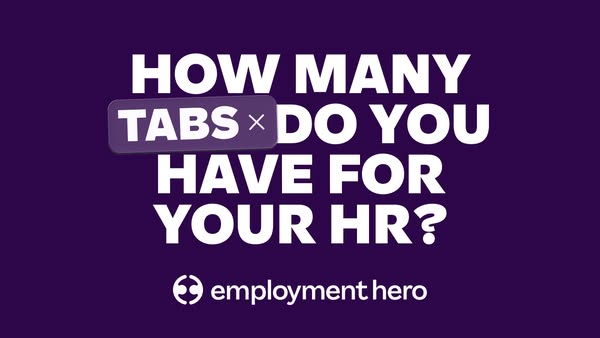 Employment Hero ad: Most SMEs run 3–4 systems