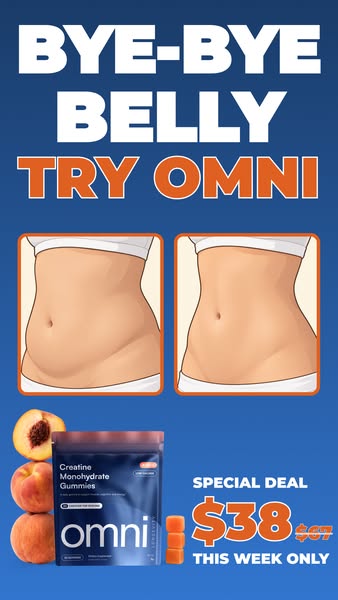 OMNI Longevity ad: Creatine Made Delicious 🍉 🍑