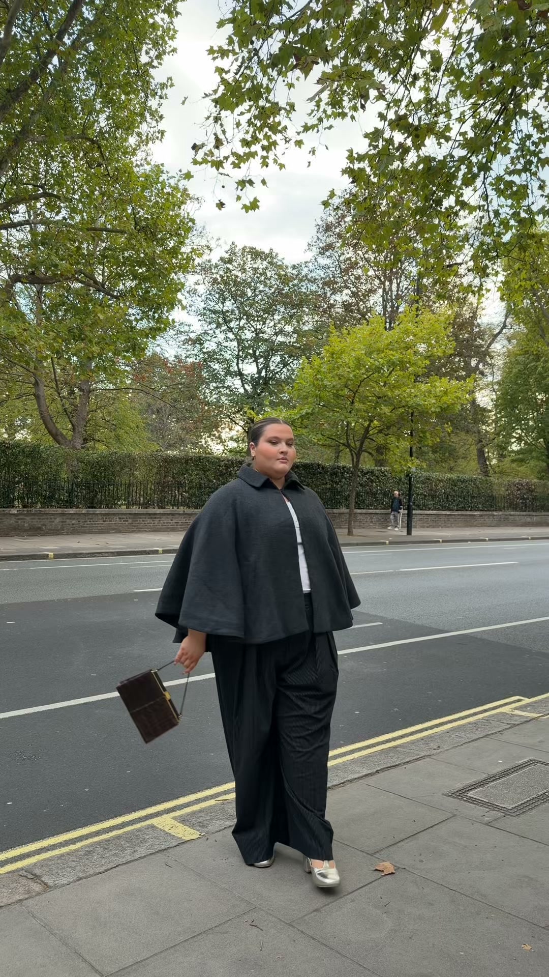 Snag Tights ad: Maximum drama, minimum effort: Meet the Collared Cape 🩶