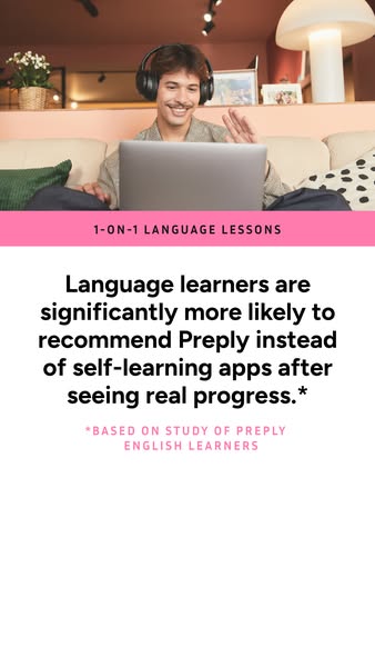 Preply ad: Find your language tutor.