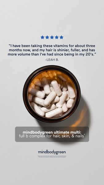 mindbodygreen ad: ultimate multivitamin+ by mindbodygreen