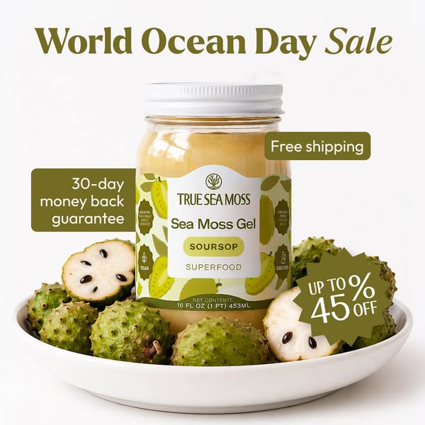 True Sea Moss Health ad: Nature's Finest Superfood: Up to 40% Off + Free Gift