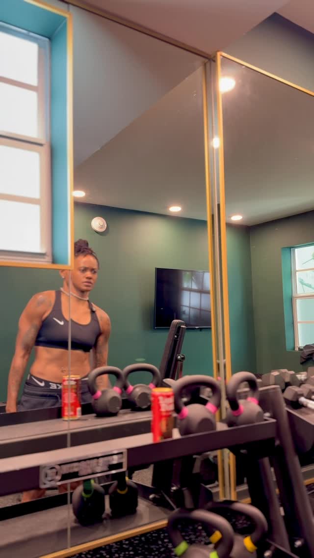 Liquid Death ad: when you make it out of the hotel room and into the gym, winnning! today’s lift fueled by @liquiddeath #ad