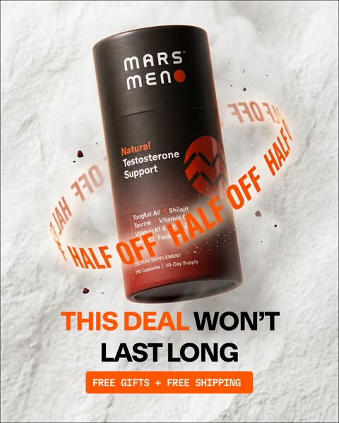 Mars Men ad: 50% Off — 90-Day Guarantee
