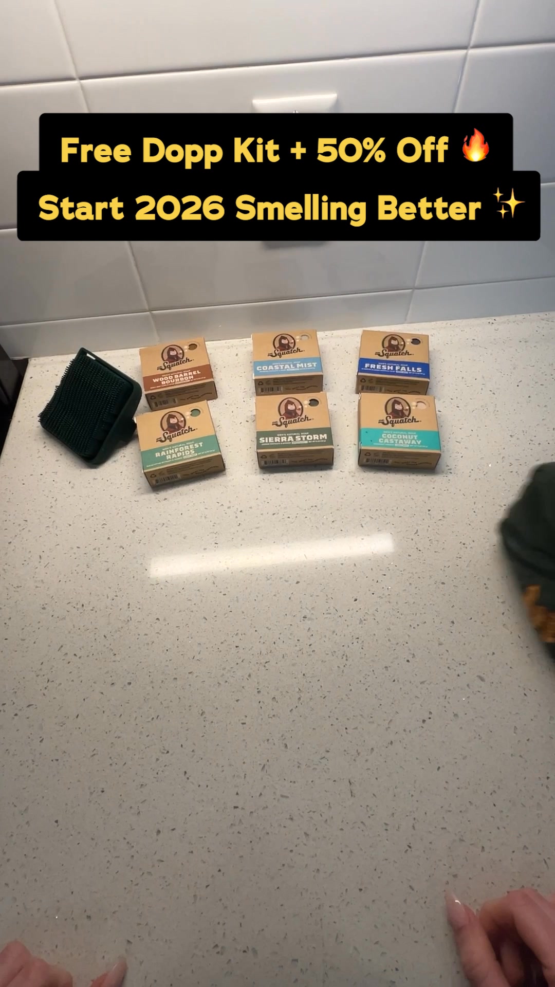 Dr. Squatch ad: 🤯 FREE TOILETRY BAG + 50% OFF 🤯