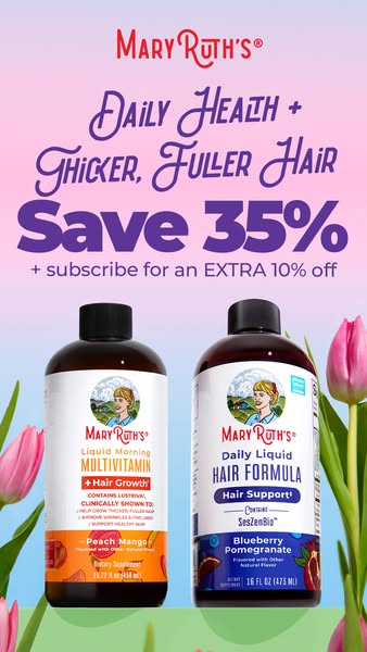MaryRuth's ad: Your daily routine deserves an upgrade. ✨ MaryRuth's best selling bundles are 35% off today! Hair growth, gut health, and kids' essentials,