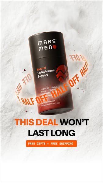 Mars Men ad: 50% Off — 90-Day Guarantee