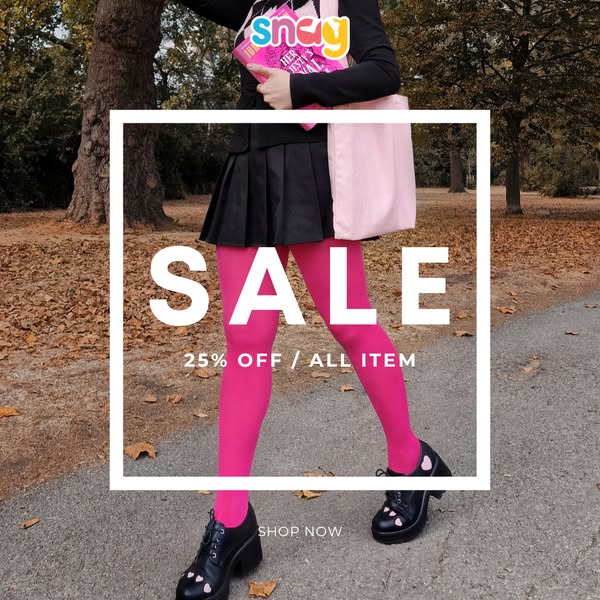Snag Tights ad: 25% off everything. Auto-applied at checkout.