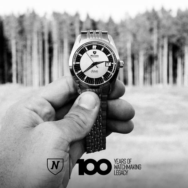Nivada Grenchen ad: FREE WORLDWIDE SHIPPING