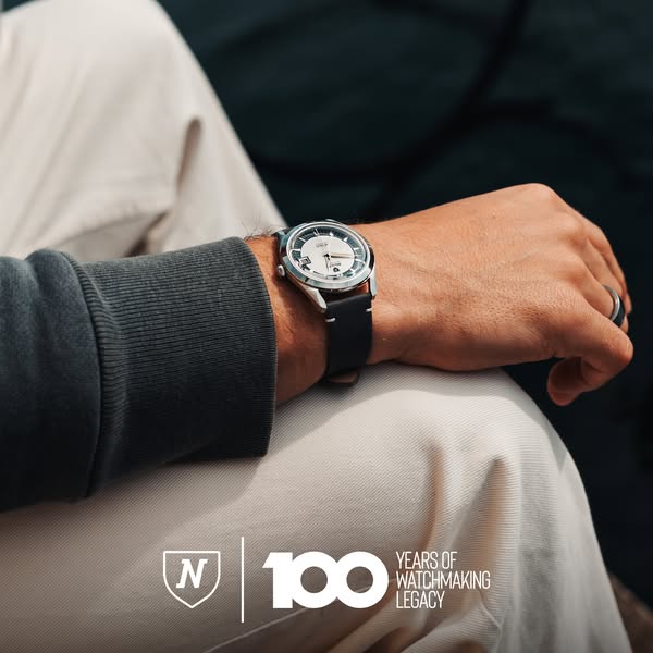 Nivada Grenchen ad: FREE WORLDWIDE SHIPPING