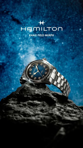 Hamilton ad: Khaki Field Murph Blue