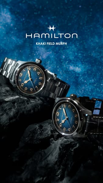 Hamilton ad: Khaki Field Murph Blue