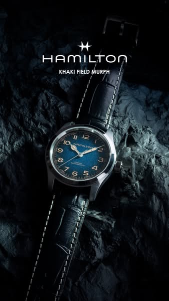 Hamilton ad: Khaki Field Murph Blue